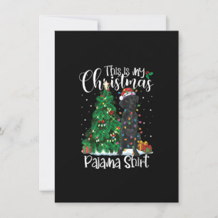 Invitation Funny Christmas Black Lab Dog Labrador