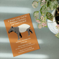Funny Custom Malayan Tapir fête d'anniversaire