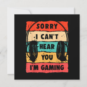 Invitation Funny Gamer Shirt pour Ados garçons Jeu vidéo pour