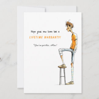 Invitation Funny Knee Surgery Get Well Card – Rock This Joint