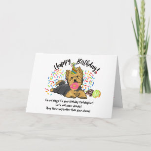 Invitation Funny mignon Terrier animal de compagnie Chien car