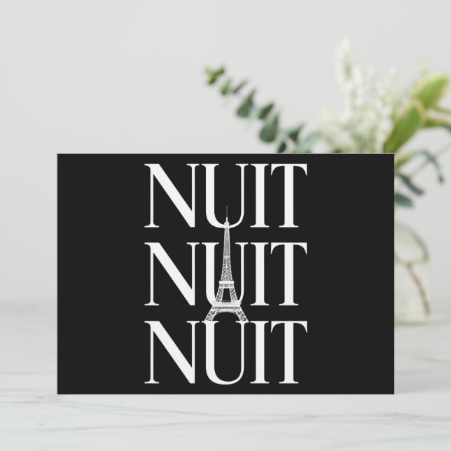 Invitation Funny Nuit (Debout devant)