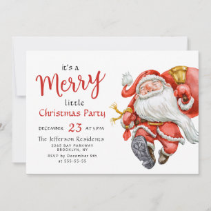Invitation Funny Père Noël Joyeux Noël Petite fête