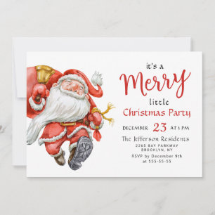Invitation Funny Père Noël Joyeux Noël Petite fête