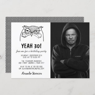 Invitation Funny Photo 30e anniversaire