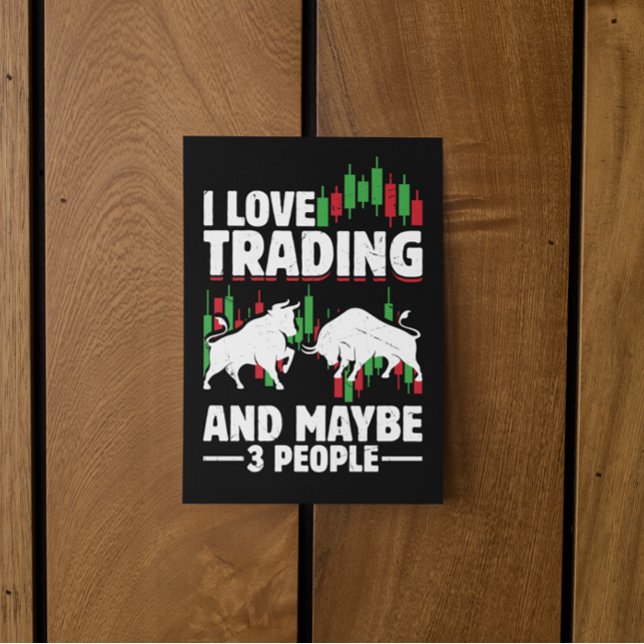 Invitation Funny Trading Quote Bull & Candlestick Daytrading  (Funny Trading Quote Bull & Candlestick Daytrading Invitation)