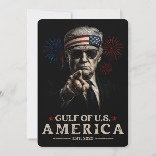 Invitation Funny Trump Golfe Des USA Amérique 2025 4 juillet