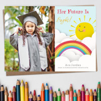 Futur lumineux Sunshine Rainbow Graduation Photo
