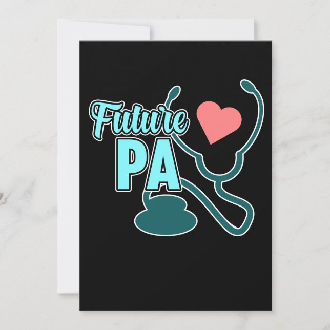 Invitation Futur PA Médecin Assistant Étudiants Médicales Arg (Devant)