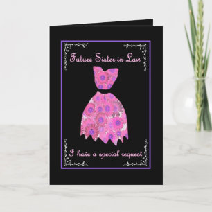 Invitation Future belle-soeur de l'Invitation BRIDESMAID Pink