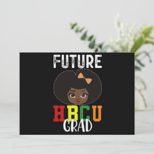 Invitation Future diplômée HBCU Fille Remise des diplômes Col