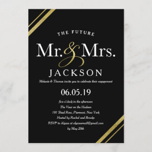 Invitation Futurs M. et Mme Engagement de parties