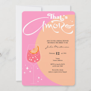 Invitation Fuzz rose & Pêche c'est plus Fête des mariées