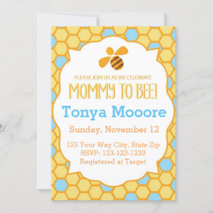 Invitation Gaffez l'invitation de baby shower d'abeille (le
