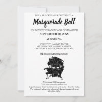 Gala de collecte de fonds pour la mascarade noire