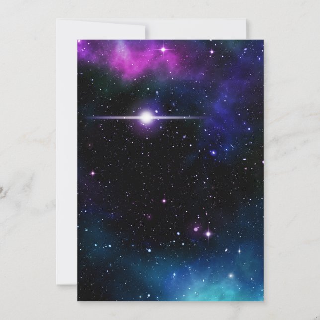 Invitation Galaxie (Devant)