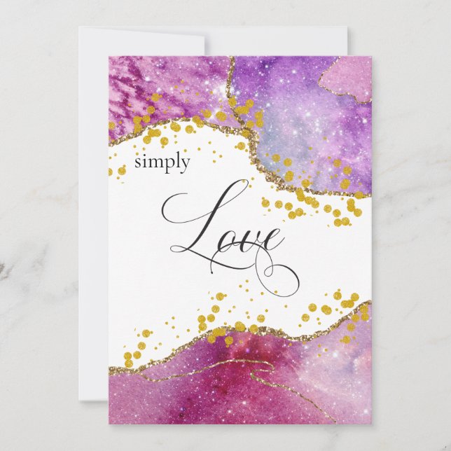 Invitation *~* Galaxy Cosmos Space SIMPLEMENT AIMER les étoil (Devant)