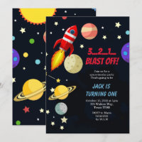 Galaxy Space Blast off Anniversaire