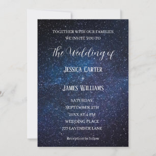 Invitation Galaxy Starry Night Espace extra-atmosphérique Mar