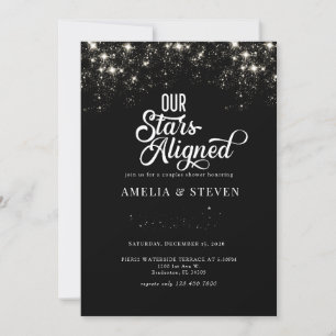 Invitation Galaxy Stars Réception de mariage pour couples