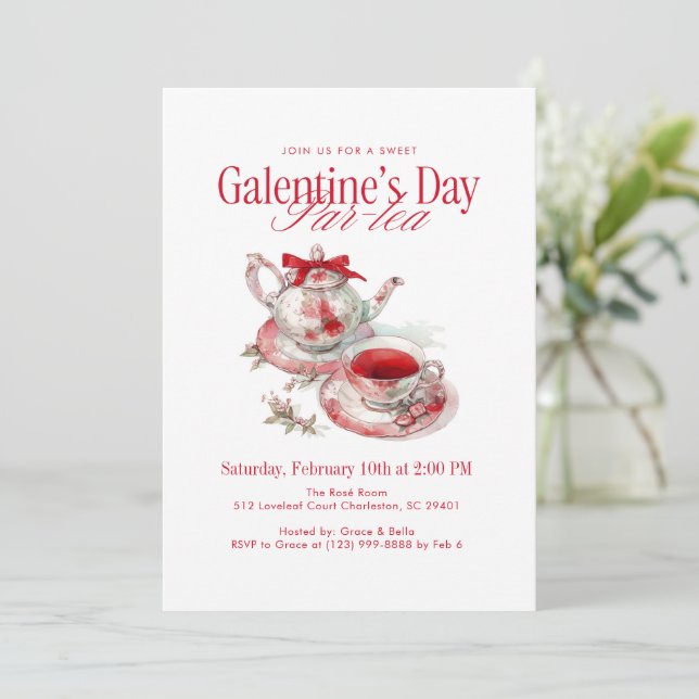 Invitation Galentine’s Day Par-tea (Debout devant)