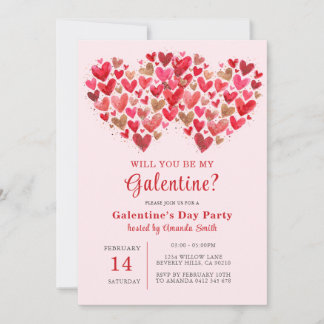Invitation Galentine’s Girls Night Party Valentine