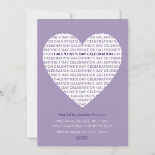 Invitation Galentine Saint-Valentin xoxo Amies Cœu