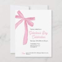 Galentine's day Ruban rose moderne féminin