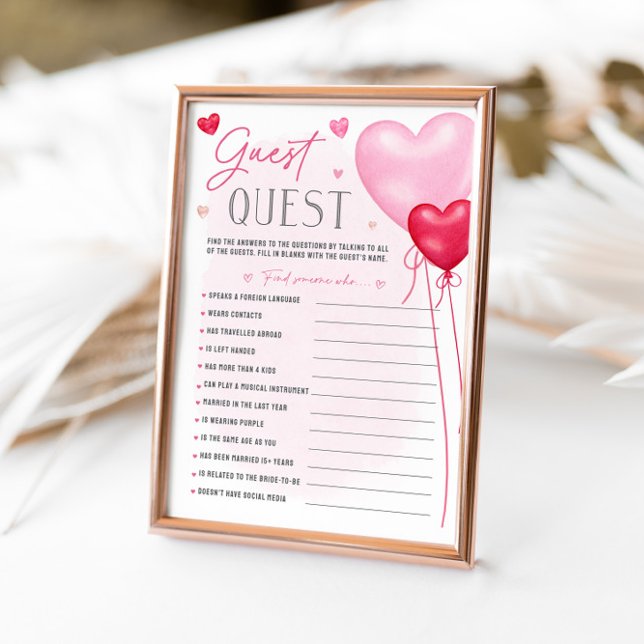 Invitation Galentine's Guest Quest Fête des mariées Games (Créateur téléchargé)