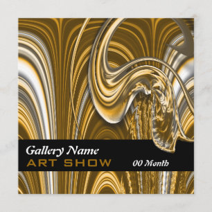 Invitation Galerie d'art spectacle PERSONNALISABLE