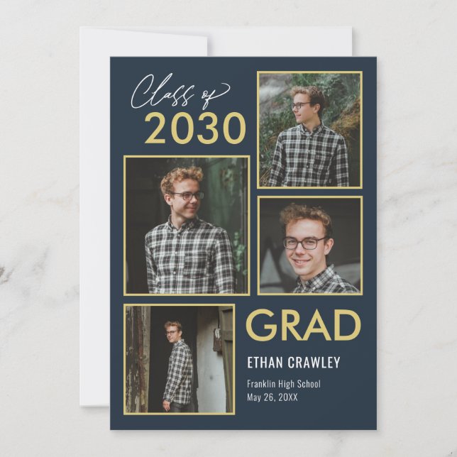 Invitation Galerie stylisée Editable Color Graduation Invitat (Devant)