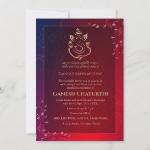 Invitation Ganesh Chaturthi Puja