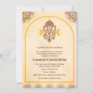 Invitation Ganesh Chaturthi Puja