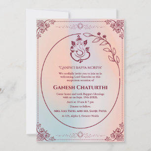 Invitation Ganesh Chaturthi Puja