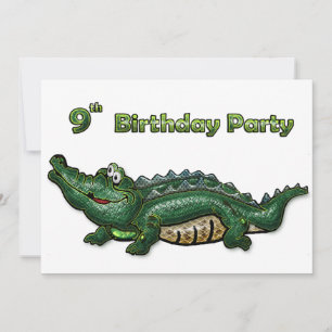 Invitation Gang Green Gator 9e anniversaire