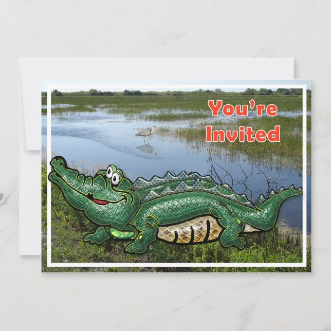 Invitation Gang Green Gator dans l'invitation de Glades (Devant)