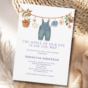 Invitation Garçon de la pomme de notre œil Shower de bébé