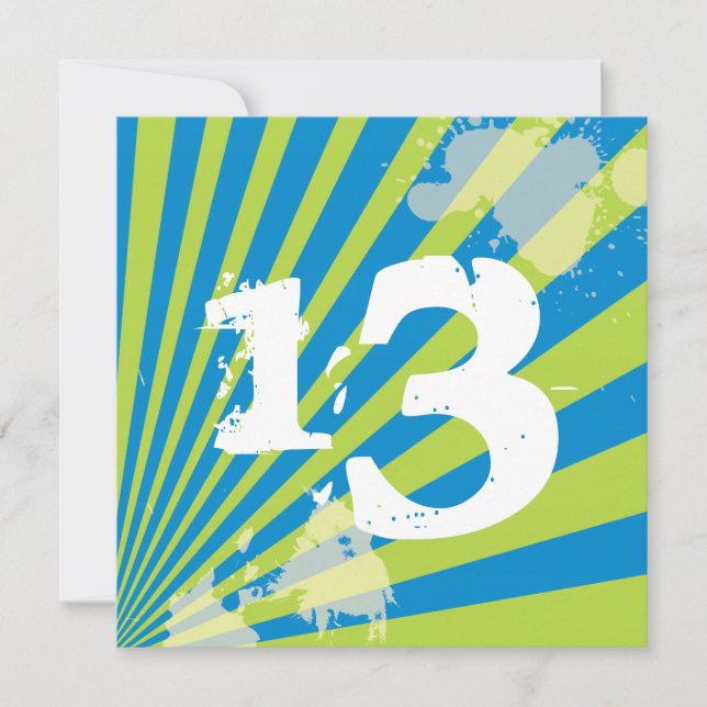 Invitation Garçon de l'adolescence de l'invitation | de fête (Devant)