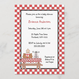 Invitation Garçon d'invitation de douche du bébé Q avec la
