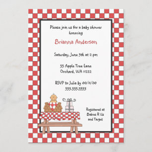 Invitation Garçon d'invitation de douche du bébé Q avec la