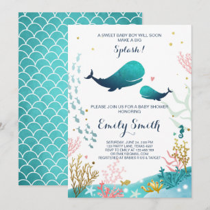 Invitation Garçon d'océan d'invitation de baby shower de