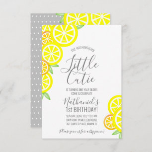 Invitation garçon ou fille N'IMPORTE QUEL ÂGE lemonade ANNIVE