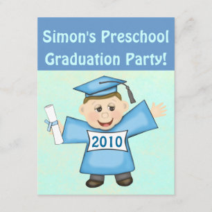Invitation Garçons de l'école maternelle / Fête des diplômes