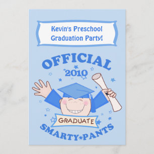 Invitation Garçons de l'école maternelle / Fête des diplômes 