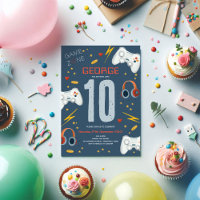 Garçons Moderne Blue Vidéo Jeu Anniversaire de enf