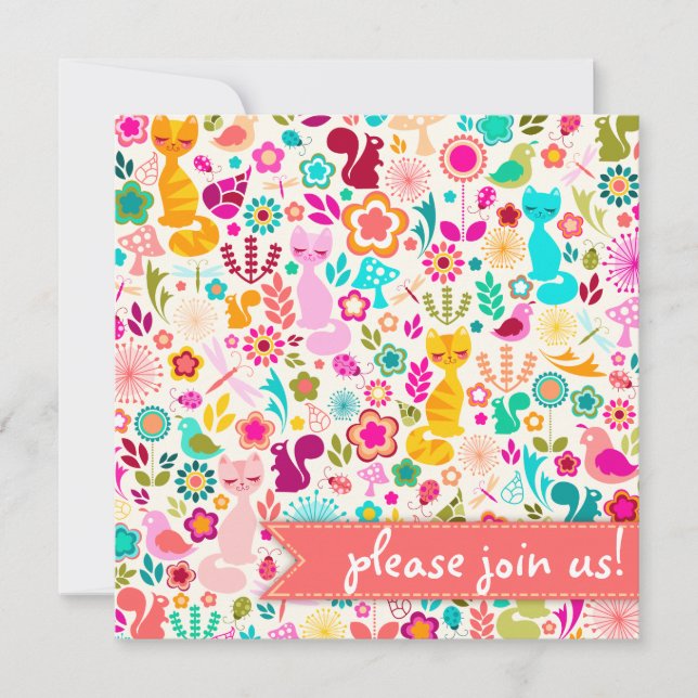Invitation Garden Kitty (Devant)