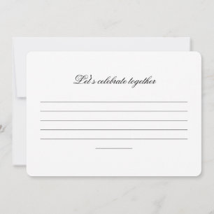 Invitation Gardez votre calme et tombez