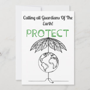 Invitation Gardiens de la Terre - Protégez la planète avec st