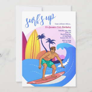 Invitation Gars de surf
