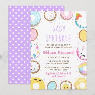 Invitation Gâteau de Pâques Bébé Sprinkle